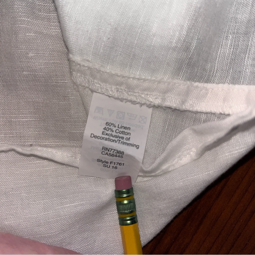 Madewell White Blouse with Red Embroidery - Picture 9 of 9